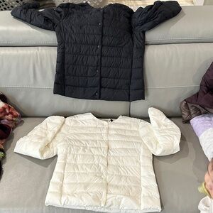 Uniqlo Puffer Jackets bundle  - Black/Ivory